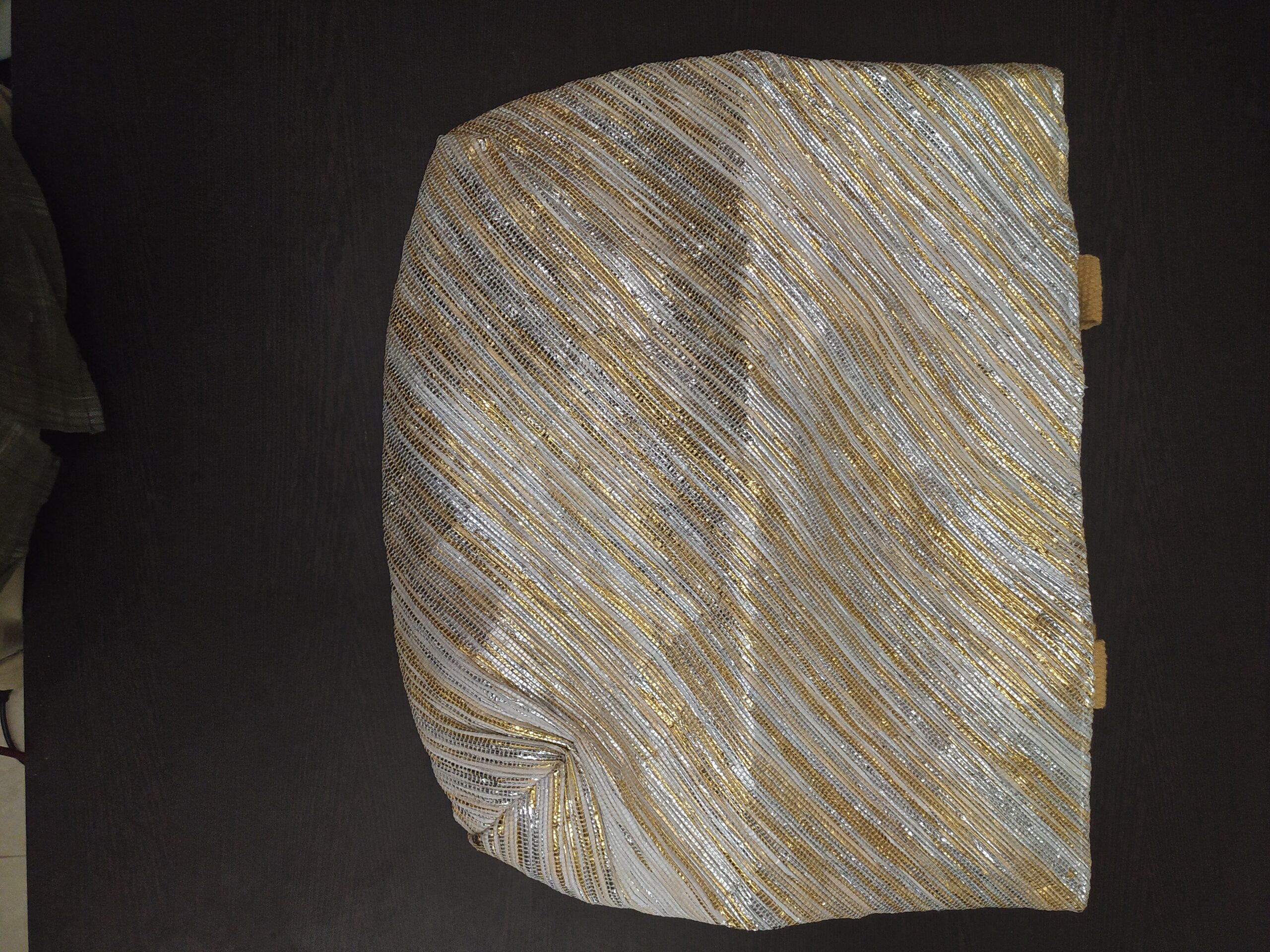 Trendy Upcycled Beach Bag Big Golden