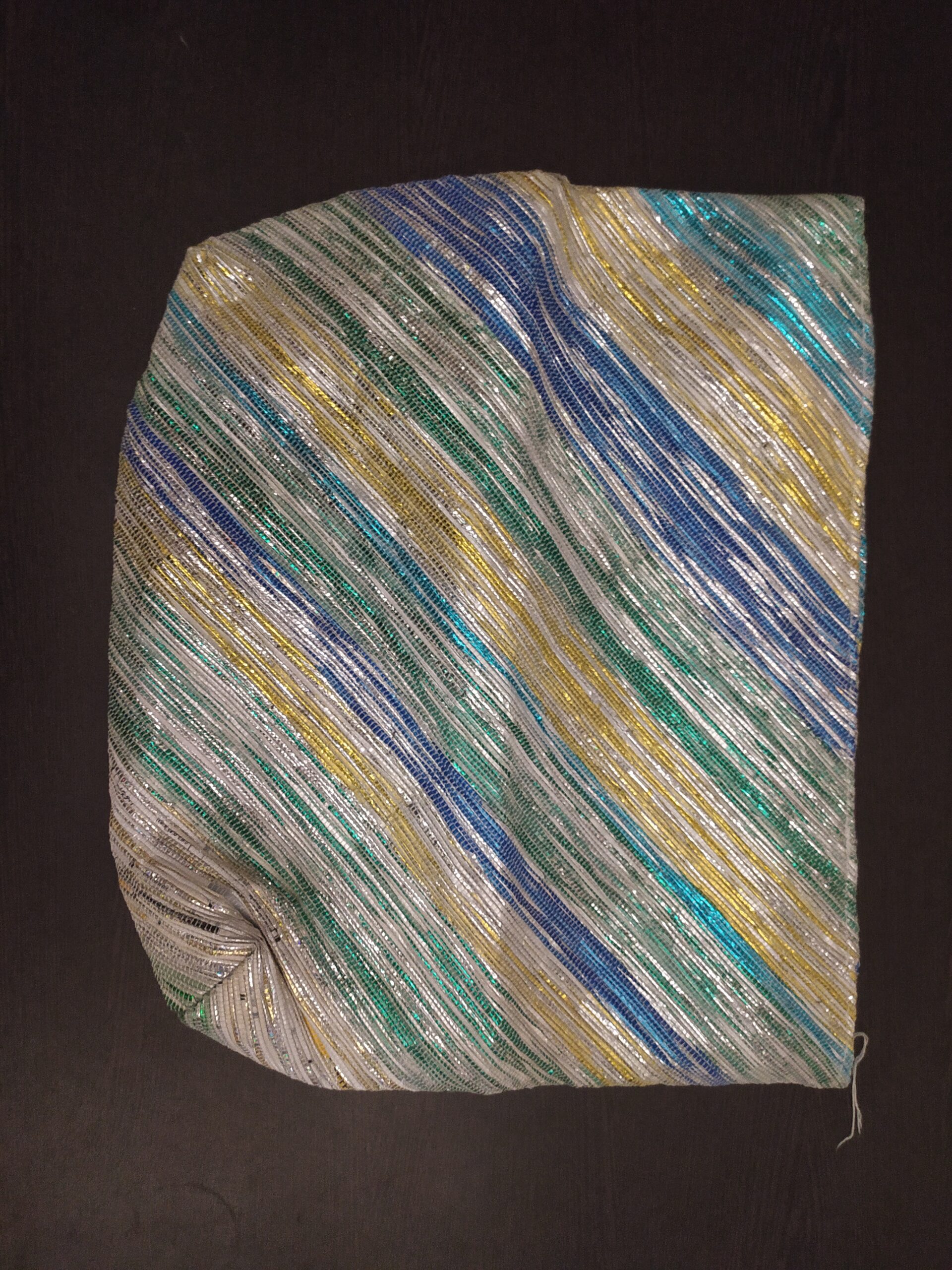 Trendy Upcycled Beach Bag Big Multicolor