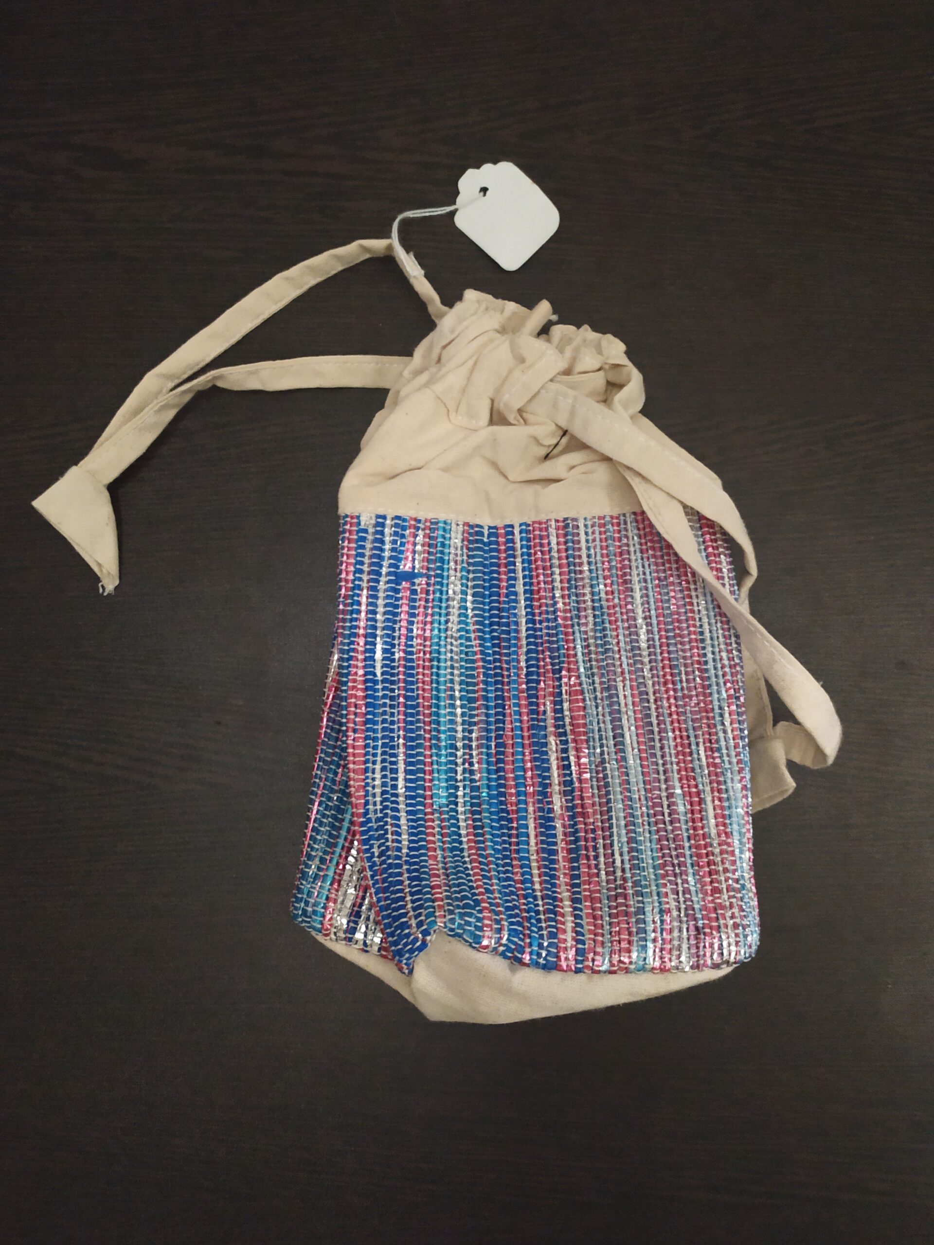 Potli Bag Red Blue
